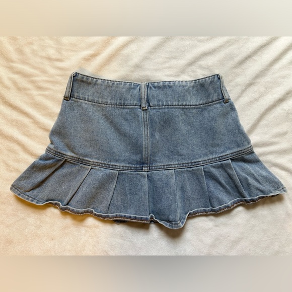 Pacsun pleaded jean mini skirt - Picture 4 of 4